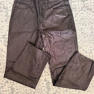 Old Navy Metallic Wide Leg Jeans